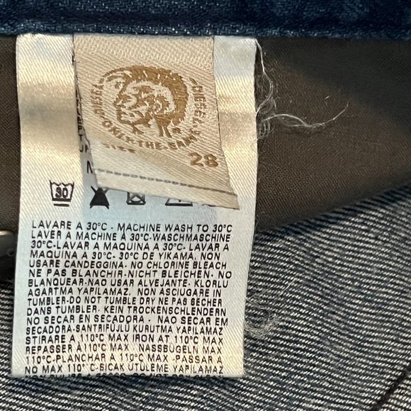 ❤️ NEW ❤️ DIESEL NWT VIXY Blue Jeans Size 28W 34L 100% Cotton - Picture 14 of 15